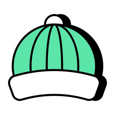 A unique design icon of p cap 