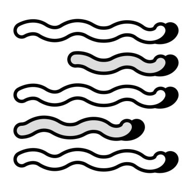 Su dalgalarının bir simge tasarımı