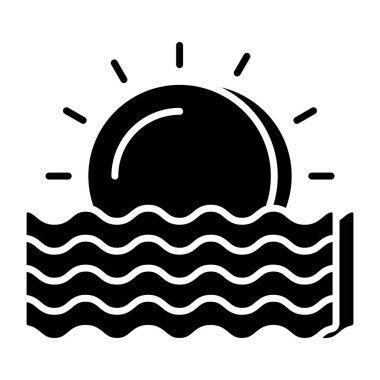 Günbatımının mükemmel tasarım simgesi 