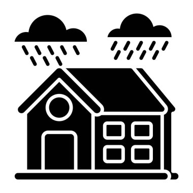 Kusursuz dizayn edilmiş yağmur ikonu