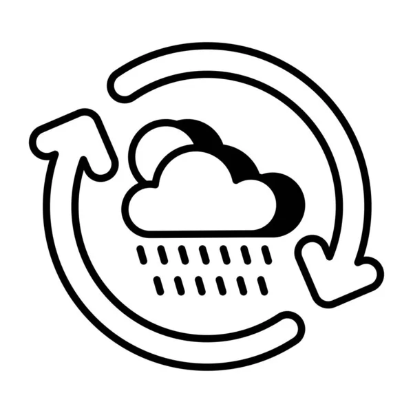 Rainfall Icon Perfect Design — стоковый вектор