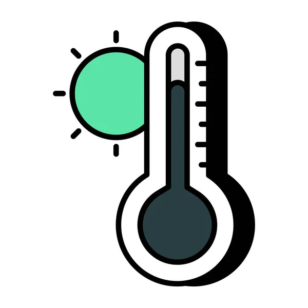 Moderne Design Ikone Der Heißen Temperaturen — Stockvektor