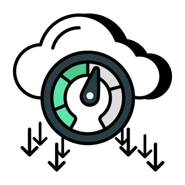 雲速度のトレンドベクトル設計 — ストックベクタ