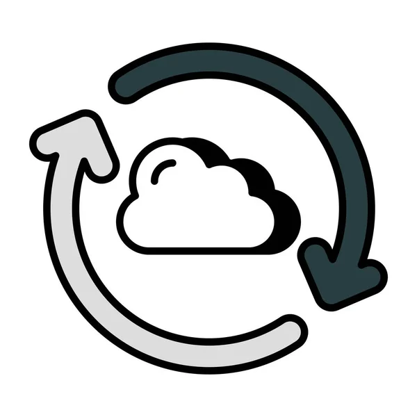 Unique Design Icon Cloud Update — Image vectorielle