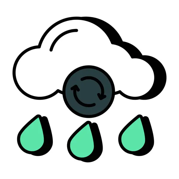 Rainfall Icon Perfect Design — Stockový vektor