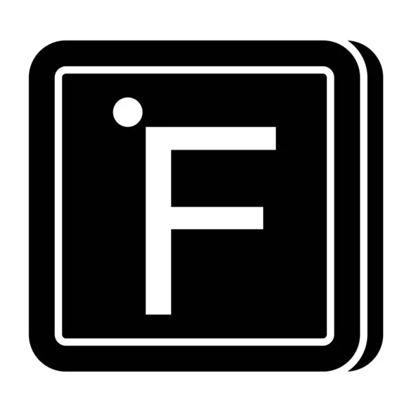 Design Icône Fahrenheit — Image vectorielle