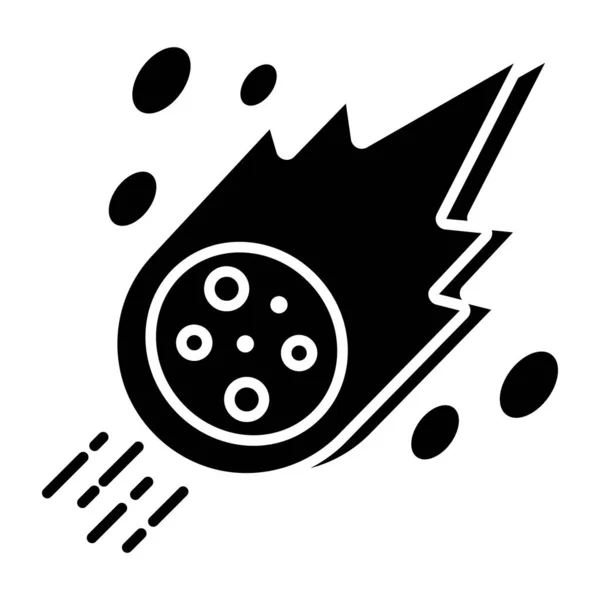 Icono Diseño Meteorito — Archivo Imágenes Vectoriales