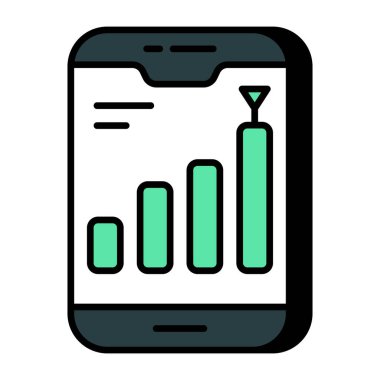 Taşınabilir sinyal gücünün moda tasarım simgesi 