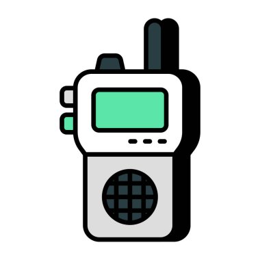 A unique design icon of walkie talkie 