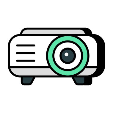 Düz dizayn, projektörün simgesi