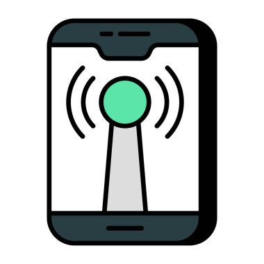 Mobil yardım noktasının premimium indirme simgesi  