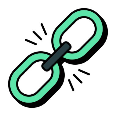 Bağlantının mükemmel tasarım simgesi