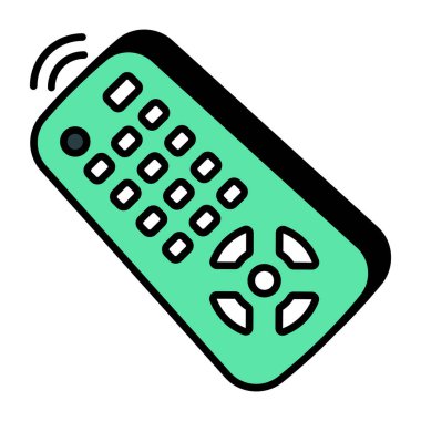 Kablosuz uzaktan kumandanın modern tasarım simgesi