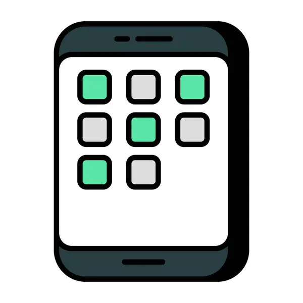 Icono Diseño Aplicaciones Móviles — Vector de stock