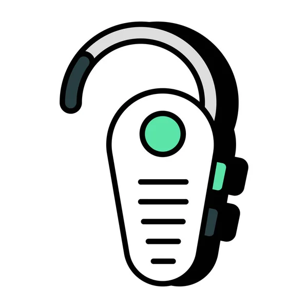 Icon Design Ear Bluetooth — Stock Vector