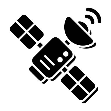 Uydu anteninin düz tasarım simgesi