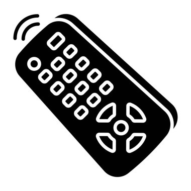 Kablosuz uzaktan kumandanın modern tasarım simgesi