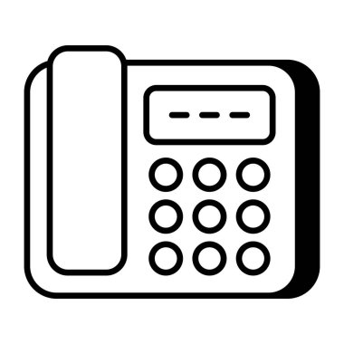 A unique design icon of landline 