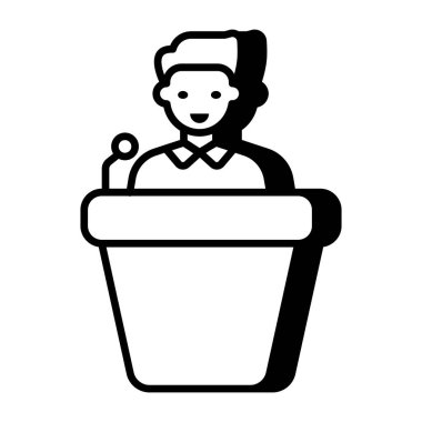 Konuşmanın mükemmel tasarım simgesi 