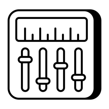 Ses eşitleyicisinin düzenlenebilir tasarım simgesi 