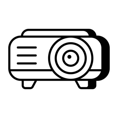 Düz dizayn, projektörün simgesi
