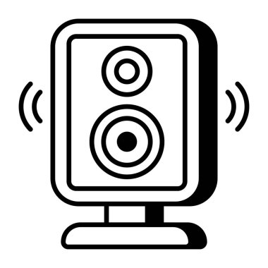 Akıllı konuşmacının moda tasarım simgesi 