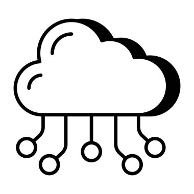 Bulut ağının en iyi indirme simgesi