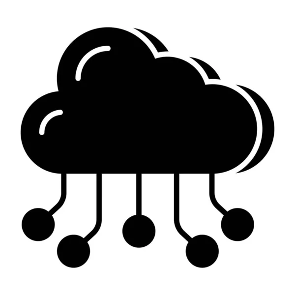 Premium Download Icoon Van Cloud Networking — Stockvector