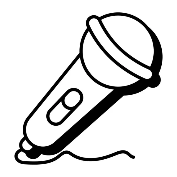Современный Дизайн Иконы Поющего Микрофона — стоковый вектор