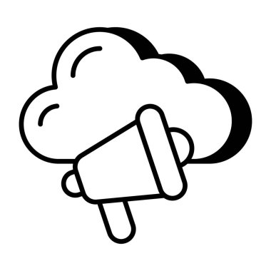 Bulut tanıtımının eşsiz bir tasarım simgesi