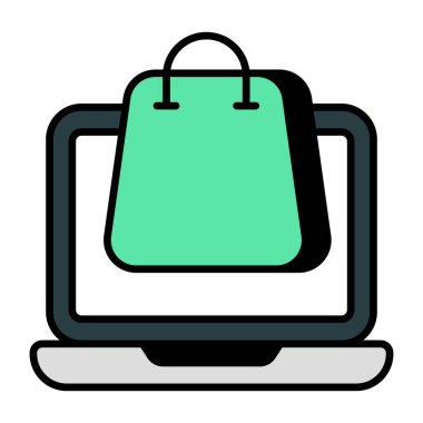 Alışveriş sitesinin eşsiz tasarım simgesi