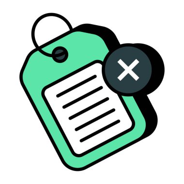 Satış etiketi olmayan eşsiz tasarım simgesi