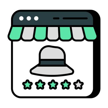 Alışveriş sitesinin eşsiz tasarım simgesi