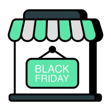 Mağaza kapatma panosunun düzenlenebilir tasarım simgesi