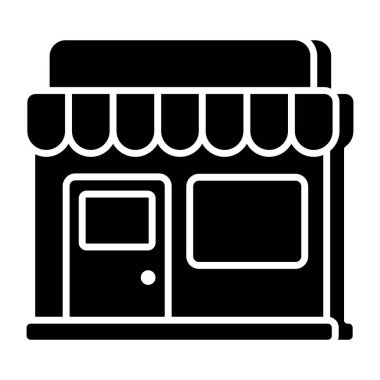 Düz tasarım bir dükkan simgesi