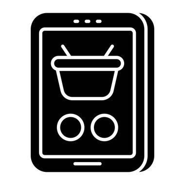 Modern design icon of online shopping