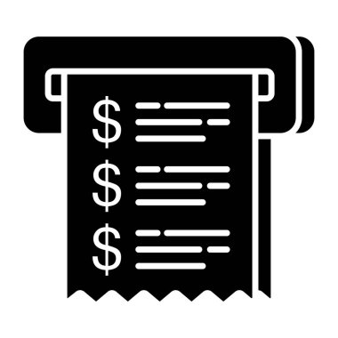 Faturanın bir simge tasarımı 