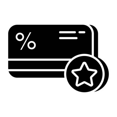 Sadakat kartının eşsiz bir tasarım simgesi