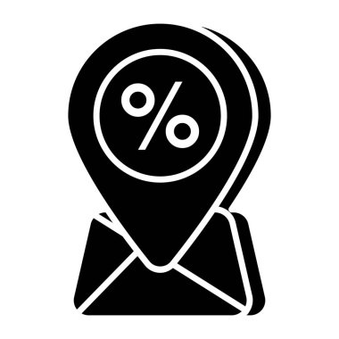 İndirim konumu için mükemmel tasarım simgesi