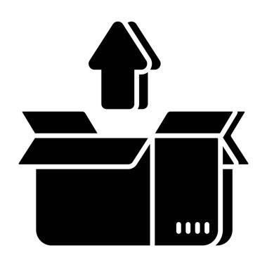 Paketleri açma simgesi tasarımı 