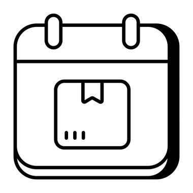 Perfect design icon of parcel schedule
