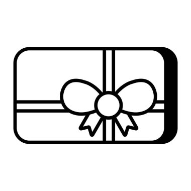 Hediye kartının eşsiz bir tasarım simgesi 