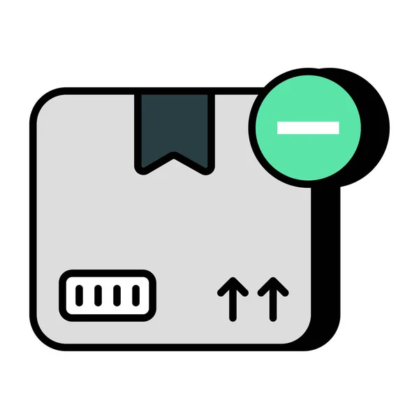 Editable Design Icon Remove Parcel — Διανυσματικό Αρχείο
