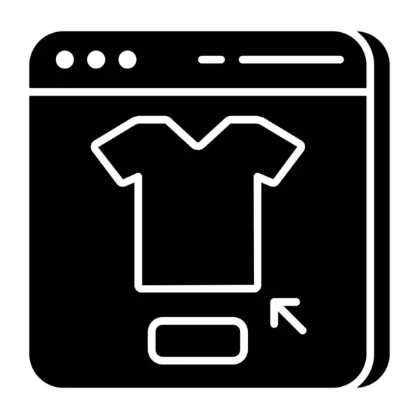 Einzigartige Design Ikone Der Shopping Website — Stockvektor