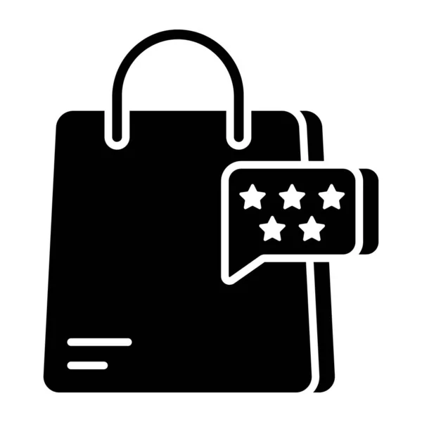 Feedback Symbol Für Einkäufe Editierbarer Vektor — Stockvektor