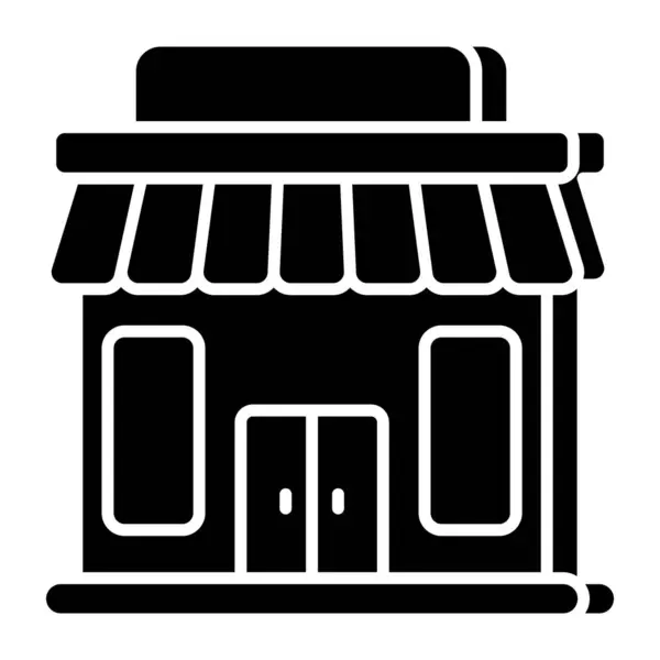 Flat Design Icon Shop Architecture — Stockvektor