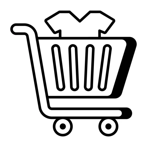 Shopping Cart Icon Editable Vector — Image vectorielle