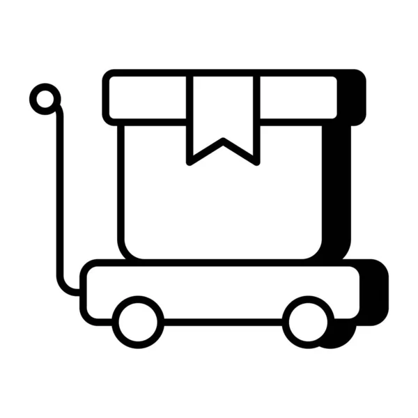 Premium Download Icon Luggage Cart — Stock Vector