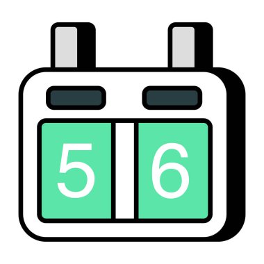 Düz dizaynlı puan tablosu simgesi