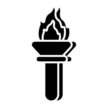 Klasik meşalenin mükemmel tasarım simgesi 